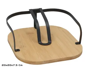 Держатель для салфеток KITCHEN&GO, 20x20x7.5 см, черный