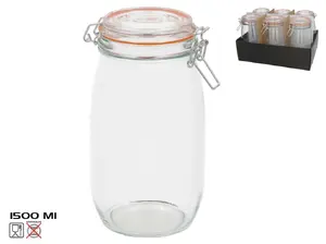 KITCHEN&GO 1500ml Hermetic Food Storage Jar