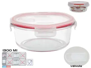 Круглый ланч-бокс KITCHEN&GO 1300 мл