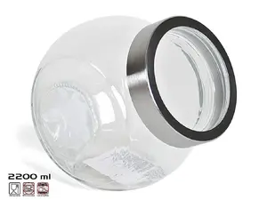 KITCHEN&GO Glass Storage Jar 2200 ml