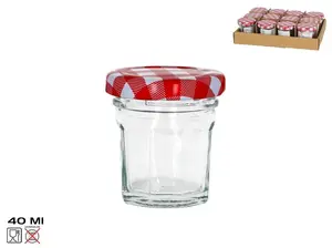 Siena Glass Jar 40 ml, 5x5x5.5 cm, KITCHEN&GO
