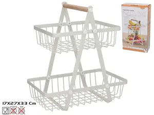 Двухъярусная корзина для фруктов KITCHEN&GO