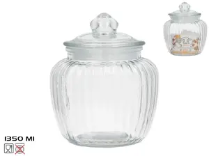 Стеклянная банка KITCHEN&GO Greta 1350 мл