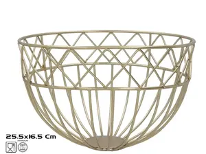Фруктовница KITCHEN&GO, золотистая