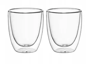 Kamille 9004 dubultsienu stikla krūžu komplekts, 300 ml, 2 gab.