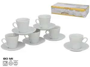 KITCHEN&GO Set of 6 Cups and Plates