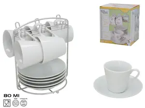 KITCHEN&GO Set of 6 Cups and Plates
