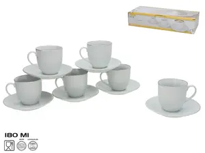 KITCHEN&GO Set of 6 Cups and Plates