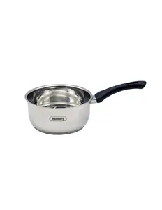 Rosberg R51210E16K Stainless Steel Casserole, 16 cm, 1.5 Liters, Bakelite Handle