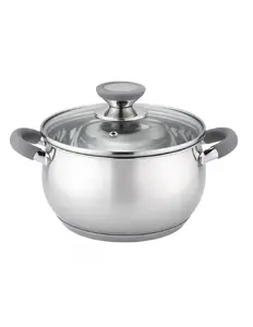 Oliver Voltz OV51210N24 Stainless Steel Casserole Pot, 24 cm, 6 Liters, Induction Compatible