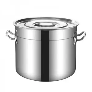 Rosberg R51211C30S Stainless Steel Soup Barrel with Cover, 14.5 L