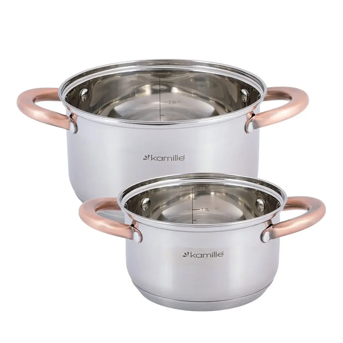 Kamille 4935 Stainless Steel Cookware Set 2 Pieces Photo 2