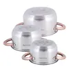 Kamille 4936 Stainless Steel Cookware Set 3 Pieces Photo 5