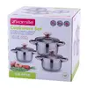Kamille 4936 Stainless Steel Cookware Set 3 Pieces Photo 6