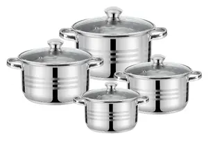 Galicja katlu komplekts, 4 daļas, 1.2 l, 1.8 l, 2.5 l, 4.5 l