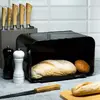 Хлебница KingHoff KH 1071 — сталь и бамбук Photo 2