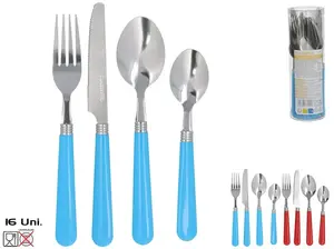 KITCHEN&GO 16-Piece Kitchen Cutlery Set, 2 Assortments