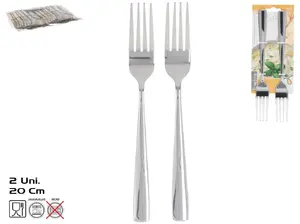 Столовая вилка x2, 2,5 x 2 x 20 см, KITCHEN&GO
