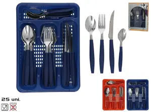 KITCHEN&GO 25-Piece Cutlery Set, 2 Assorted Designs