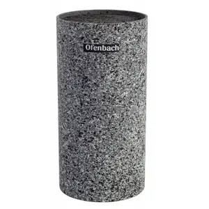 Ofenbach 100211 Knife Stand with Removable Rods, Soft-Touch Coating, Grey Granite