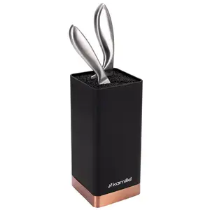 Kamille 7628 Square Knife Stand with Removable Plastic Rods