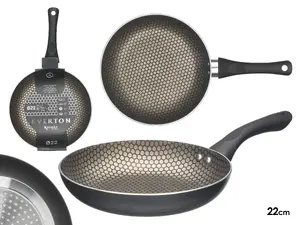 Kinvara 82284 Non-Stick Induction Frying Pan with Honeycomb Surface, 22 cm