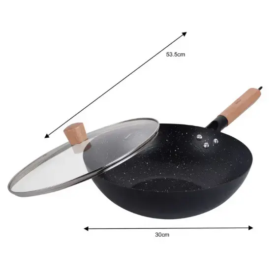 KingHoff KH 1984 Wok Pan with Lid 30 cm Photo 2