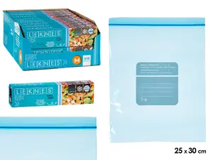 Leknes Medium Freezing Bags with Zip Closure, 15 Units