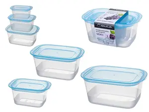 Galicja 41151 pārtikas uzglabāšanas kārbu komplekts, 3 gabali, 310 ml / 690 ml / 1380 ml