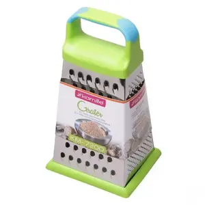 Kamille 7200 4-Sided Stainless Steel Grater with 5 Blade Types
