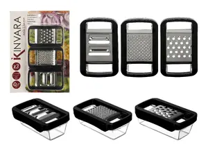 Kinvara 92604 Set of 3 Graters with Container