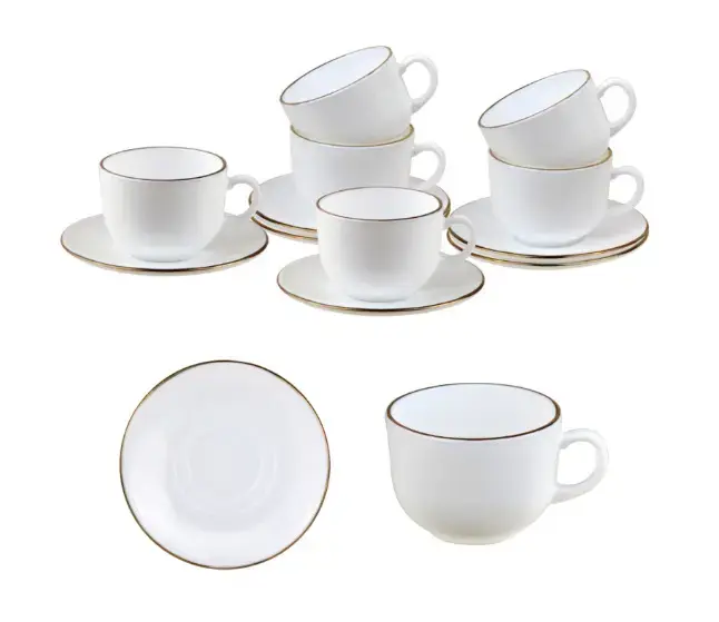 KINGHoff KH 1929 Cup and Saucer Set - 12 Pieces Photo 2