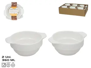 KITCHEN&GO Appetizer Sauce Boat Set, 360 ml, White, 2 Pieces