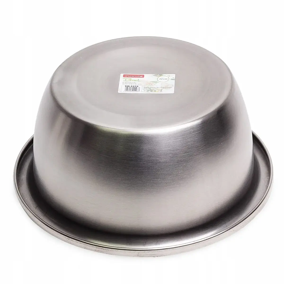 Kamille 4374 Stainless Steel Bowl 22 cm Photo 2