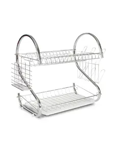 Rosberg R53000H 2-Level Dish Dryer, Chrome
