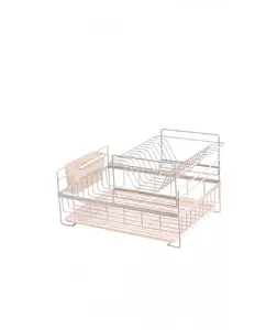 Rosberg 5R53000PBG 2-Level Dish Dryer, Cream