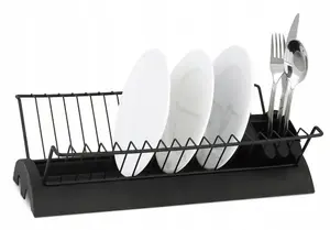 Kamille 0769C Stainless Steel Dish Dryer with Cutlery Drainer and Drip Tray