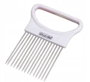 Kamille 5073 Onion Slicing Holder, Stainless Steel and Plastic