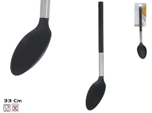 KITCHEN&GO Togo Steel Kitchen Ladle, Black