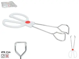 KITCHEN&GO Kitchen Tongs, White