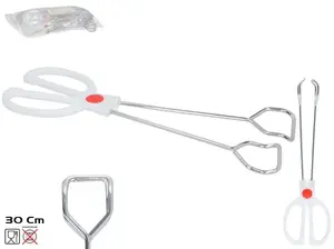 KITCHEN&GO Kitchen Tongs, White