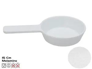 KITCHEN&GO Soup and Sauce Spoon, 15 cm, White