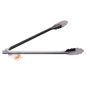 Kamille 7523 Stainless Steel Kitchen Tongs Paws 35.5 cm