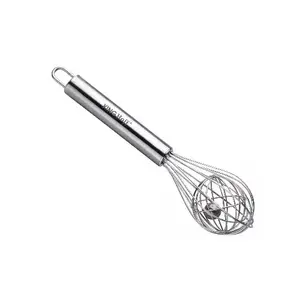 KingHoff KH 3178 Stainless Steel Whisk with Internal Ball, 21 cm