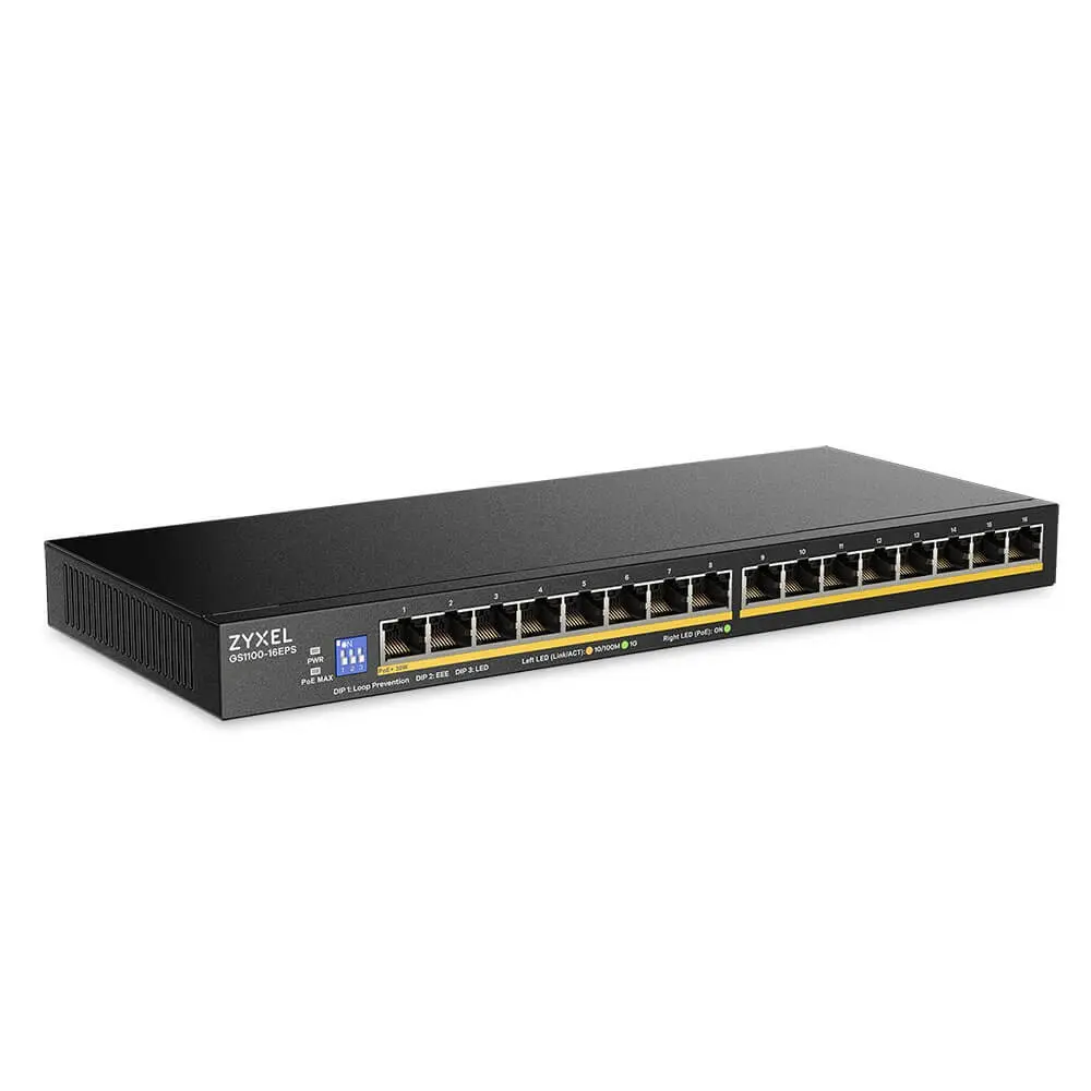 Zyxel GS1100-16EPS 16 portu gigabitu nepārvaldāms