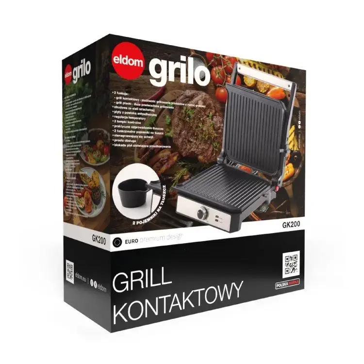 Eldom GK200 GRILO kontakta grils Photo 10