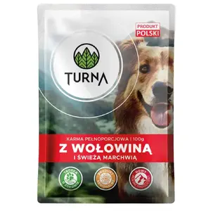 Влажный корм для собак TURNA с говядиной, для взрослых, 100 г