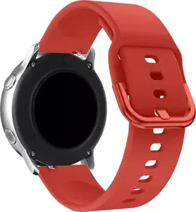 Hurtel Silicone Strap for Smartwatch, Universal 20mm, Red