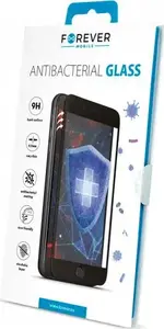 Антибактериальное защитное стекло Forever для iPhone XR / iPhone 11 с черной рамкой