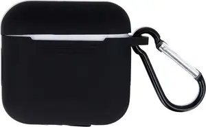 TelForceOne Protective Case for AirPods 3, Black with Hook